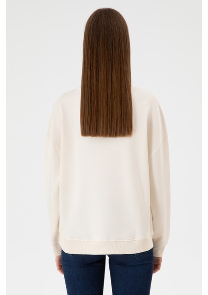 Kadın Krem Sweatshirt 50313562-VR071 indirimleri