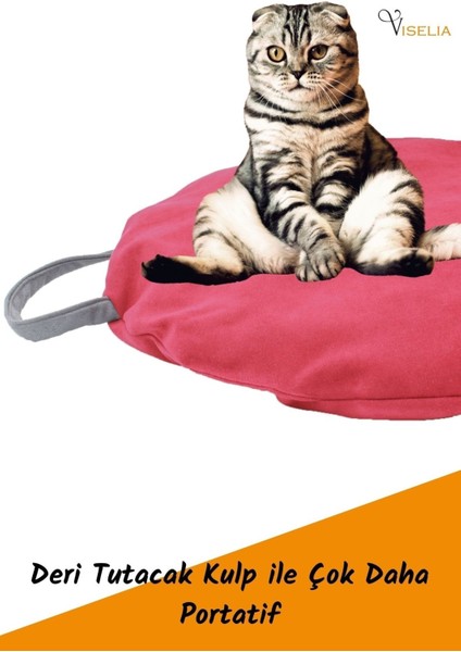 Kedi Yatağı Evcil Hayvan Kedi Minderi 65 cm Evcil Hayvan Simit Yuvarlak Yumuşak Yatak Minder