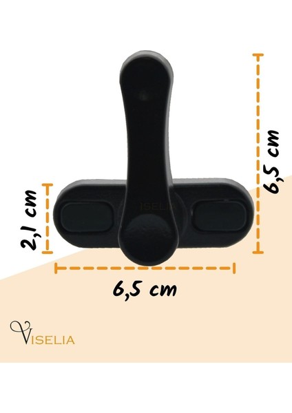 Siyah Pencere Emniyet Kilidi 7 Adet Çocuk Hırsız Kilidi Çekmeli Metal Kilit