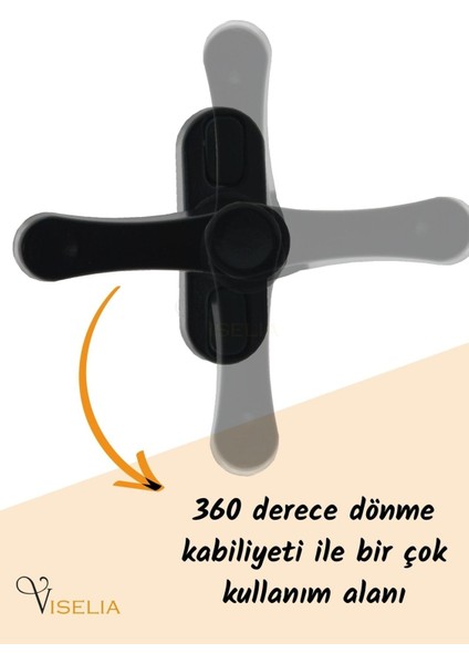 Siyah Pencere Emniyet Kilidi 6 Adet Çocuk Hırsız Kilidi Çekmeli Metal Kilit