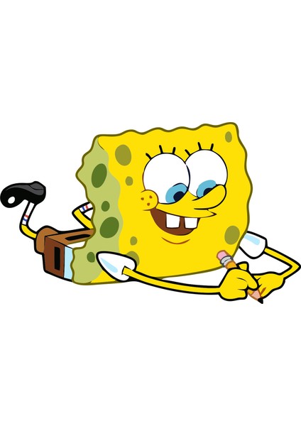 9,5 x 5,5 cm Sünger Bob Oto Cam Araba Sticker