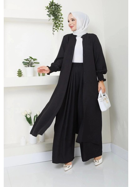 Kadın Uzun Ikili Tesettür Tunik Takım