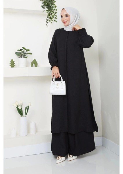 Kadın Uzun Ikili Tesettür Tunik Takım modelleri