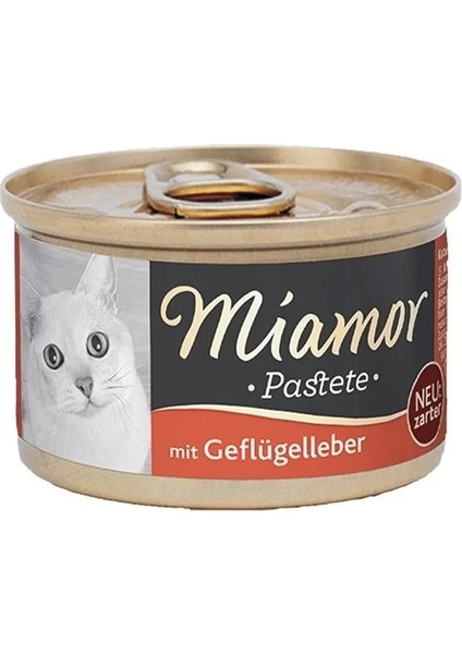 Miamor Pastete Ciğerli Tahılsız Konserve Kedi Maması 85 gr