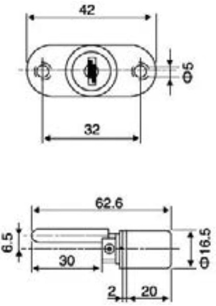 Merkezi Çekmece Kilidi 16MM modelleri