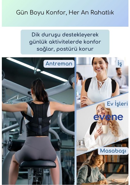 Dik Durus Korsesi Bel Korsesi Manyetik Duruş Korsesi Postureks Korse