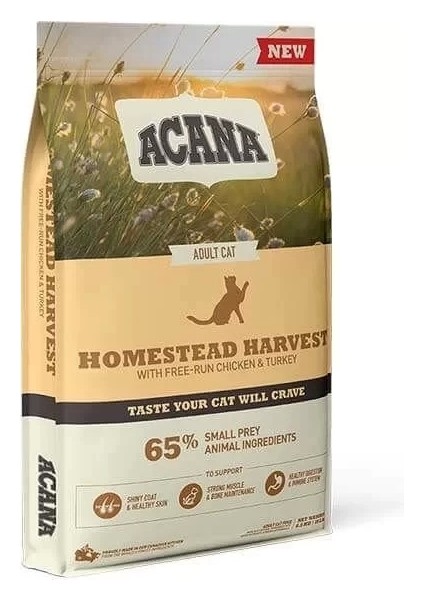 Acana Homestead Harvest Tavuklu ve Hindili Yetişkin Kedi Maması 4.5 kg