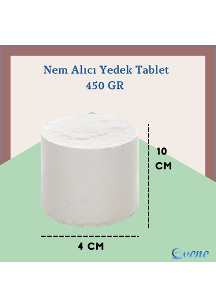 Nem Alıcı 2 Adet 450 gr Yedek Tablet Rutubet Giderici Önleyici Emici Küf Engelleyici fiyatları