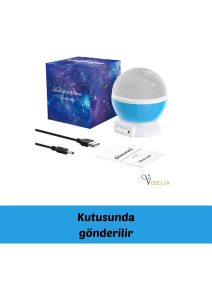 Gece Lambası Dönen Star Master Projeksiyon Işık LED Lamba Yıldız Yansıtmalı Tavan Lamba fiyatları