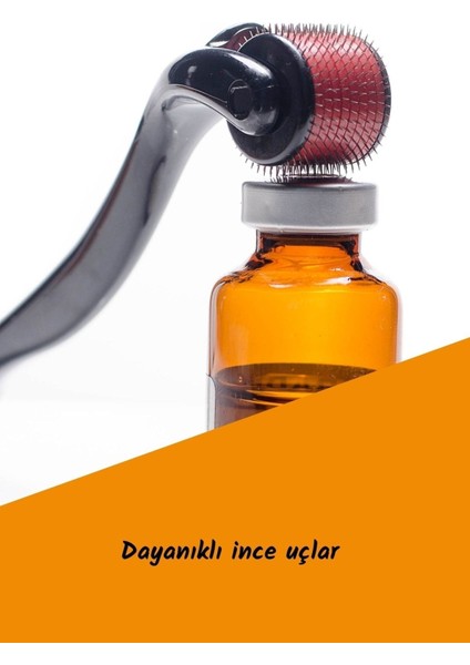 Dermaroller Cilt Saç Yüz Bakımı Saklama Kaplı 540 Iğneli + Jade Roller Yüz Masaj Aleti Seti