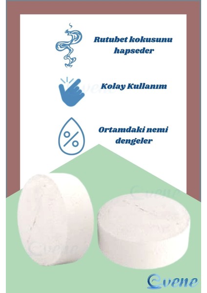 Nem Alıcı 8 Adet 450 gr Yedek Tablet Rutubet Giderici Önleyici Emici Küf Engelleyici