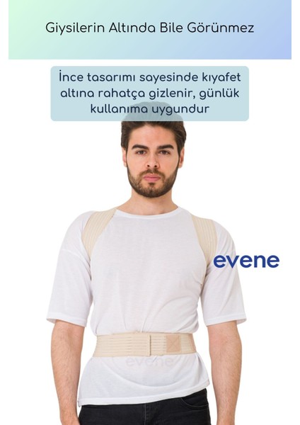 Dik Durma Korsesi Bej Renk Engelleyici Sırt Korsesi