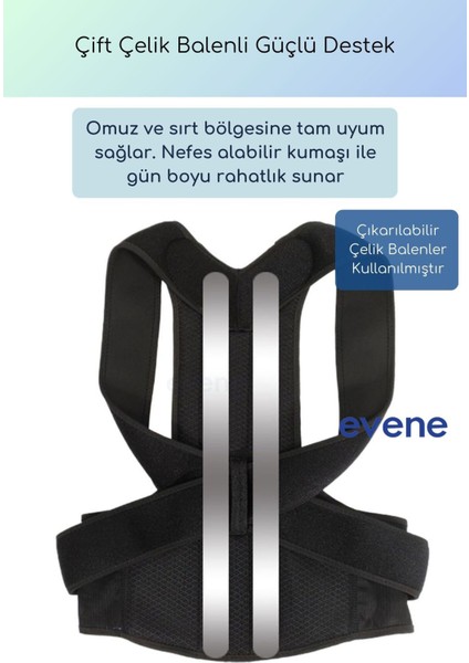 Dik Durma Korsesi Bej Renk Engelleyici Sırt Korsesi