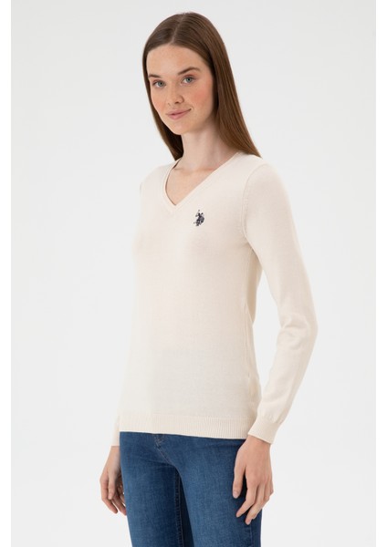 Kadın Krem Melanj Kazak /triko 50313590-VR159