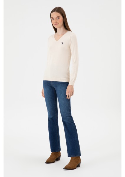Kadın Krem Melanj Kazak /triko 50313590-VR159 fırsatları
