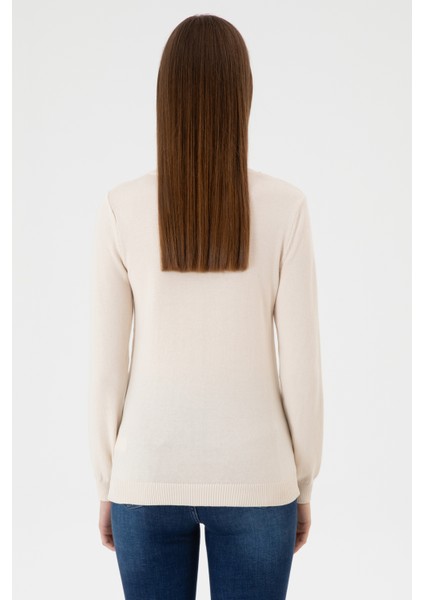 Kadın Krem Melanj Kazak /triko 50313590-VR159 indirimleri