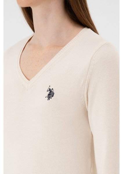 Kadın Krem Melanj Kazak /triko 50313590-VR159