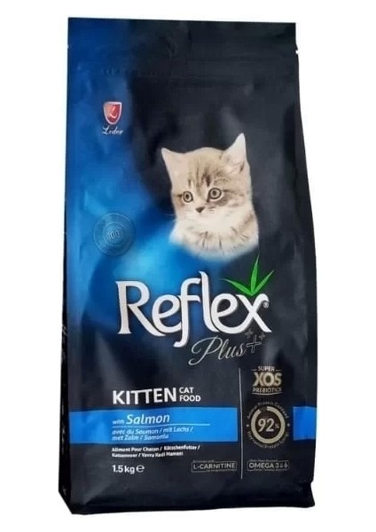 Reflex Plus Somonlu ve Pirinçli Yavru Kedi Maması 1.5 kg