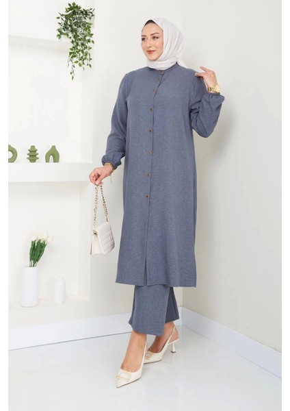 Kadın Büyük Beden Uzun Ikili Tesettür Tunik Takım fırsatları