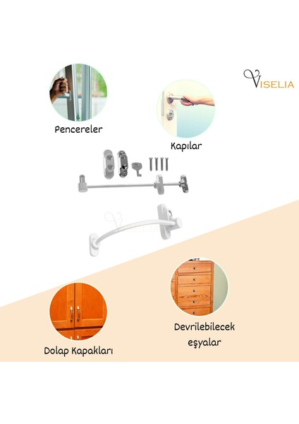 Antrasit Pencere Kilidi Halatlı Çocuk Güvenlik Emniyet Hırsız Pimapen Pvc Kapı Bebek Kilidi indirimleri