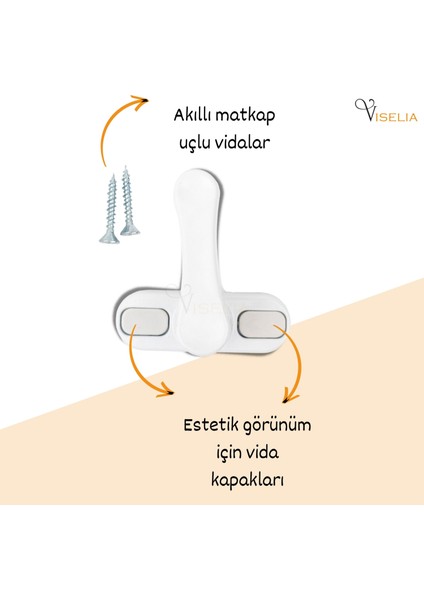 Pencere Emniyet Kilidi Çocuk Kilidi Çekmeli Pvc 7 Adet fırsatları