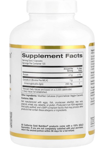 Colostrum With 20% Igg Immunog.Lobulins indirimleri