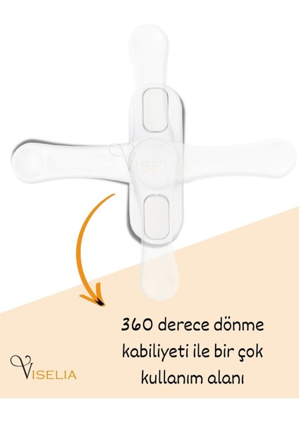 Pencere Emniyet Kilidi Çocuk Kilidi Çekmeli Pvc 7 Adet