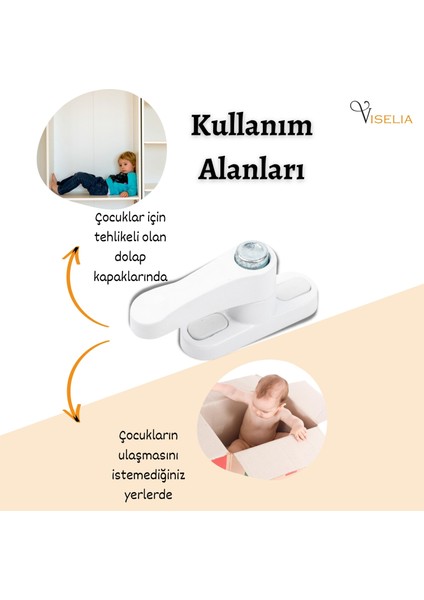 Pvc Emniyet Kilidi Pimapen Kilidi Düğmeli Metal Kilit 2 Adet fırsatları