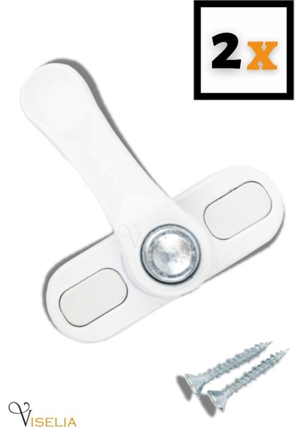 Pvc Emniyet Kilidi Pimapen Kilidi Düğmeli Metal Kilit 2 Adet