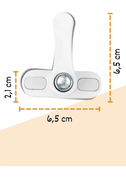 Pvc Emniyet Kilidi Pimapen Kilidi Düğmeli Metal Kilit 2 Adet
