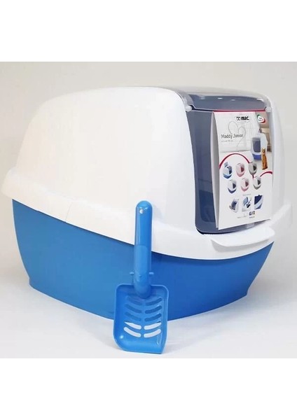 Imac Maddy Junior Üstü Açılır Kapalı Kedi Tuvaleti Mavi 57X43X41 cm fiyatları