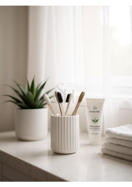 Beyaz Beton Diş Fırçalık, Banyo Organizeri, Düzenleyici fırsatları