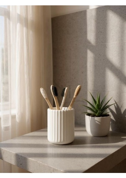 Beyaz Beton Diş Fırçalık, Banyo Organizeri, Düzenleyici indirimleri