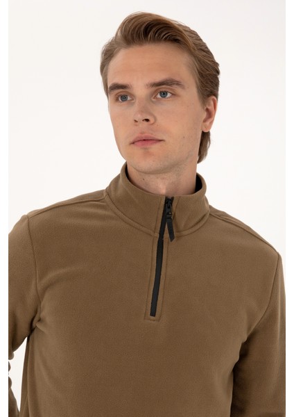 Erkek Haki Sweatshirt 50313777-VR027 fiyatları