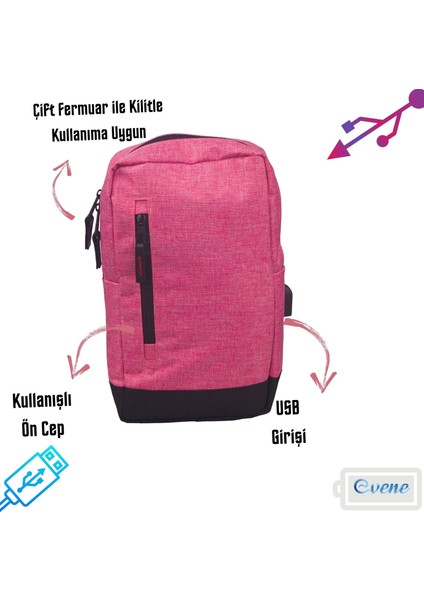 Göğüs Omuz Çantası Sırt Çantası USB Girişli Su Geçirmez Çanta modelleri