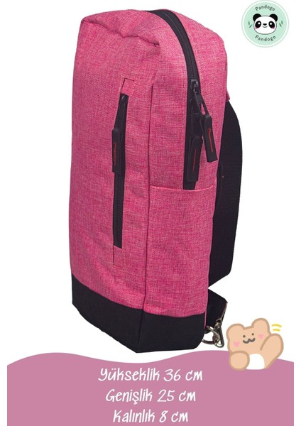 Göğüs Omuz Çantası Sırt Çantası USB Girişli Su Geçirmez Çanta