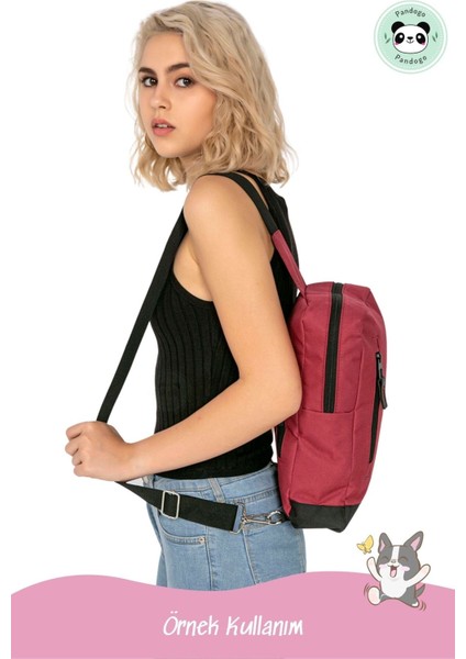 Göğüs Omuz Çantası Sırt Çantası USB Girişli Su Geçirmez Çanta