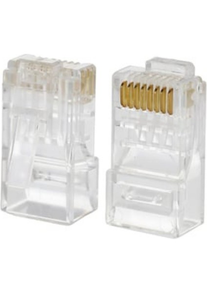 RJ45 Konnektör Utp Jack Uç Cat5-Cat6 100 Adet RJ45 Konnektör fiyatları