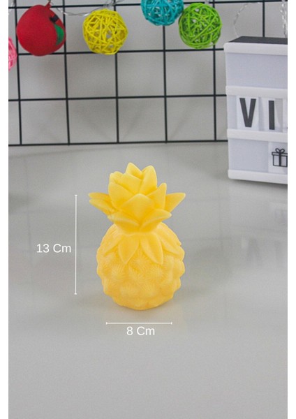 Ananas Gece Lamba Pilli Projeksiyon Masa Lamba Ananas LED Lamba