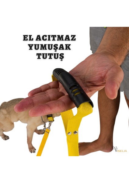 Köpek Tasması Çoklayıcı Çiftli Gezdirme Kayışı Premium Kalite Kopma Yapmaz Hafif Kolon Kumaş fırsatları