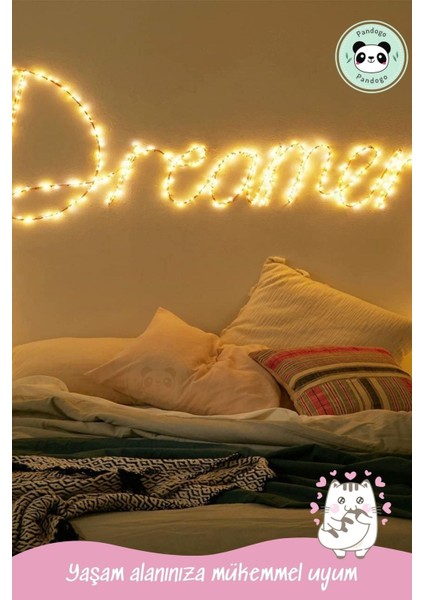 5 Metre Peri LED Çok Amaçlı Dekoratif Aydınlatma Bakır Tel Mekan Parti Aydınlatma