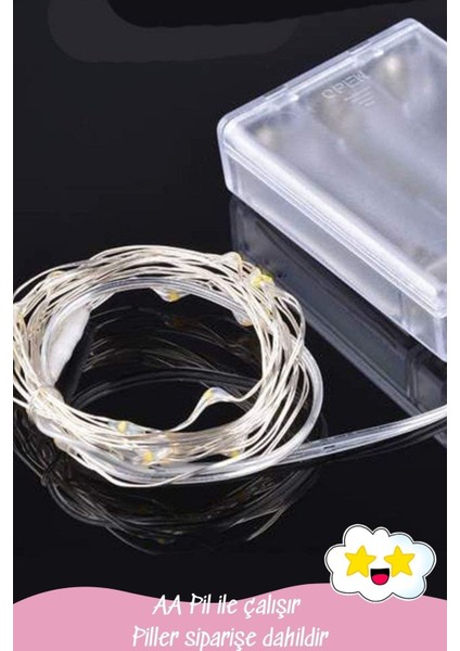 5 Metre Peri LED Çok Amaçlı Dekoratif Aydınlatma Bakır Tel Mekan Parti Aydınlatma