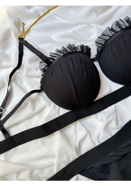 Dolgulu B Kap Dantelli Midye Kap Sütyen & Külot Takımı fiyatları