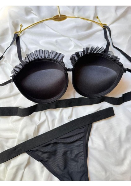 Dolgulu B Kap Dantelli Midye Kap Sütyen & Külot Takımı fırsatları