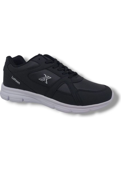 Lutton 350 Unisex Siyah Bağcıklı Yürüyüş Koşu Büyük Numara Spor Ayakkabı 45 46 47 48 fiyatları