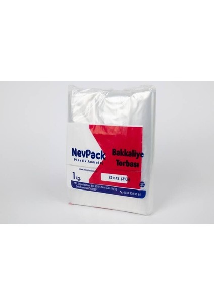 Nev Pack Bakkaliye- Şeker Torbası 25 x 42 (3 Lük) 1 kg