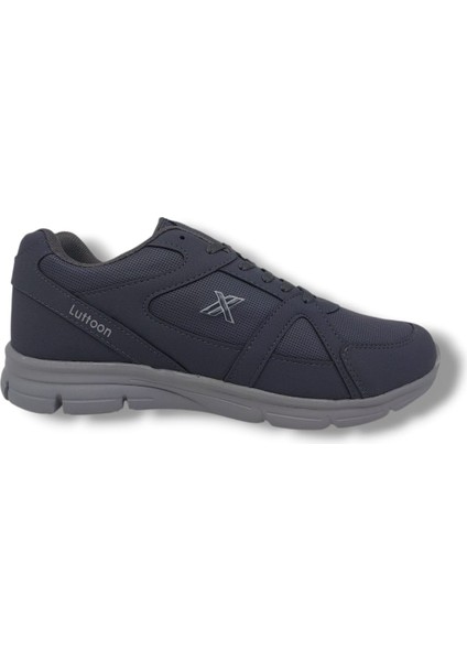 Lutton 3555 Unisex Füme Bağcıklı Yürüyüş Koşu Büyük Numara Spor Ayakkabı 45 46 47 48