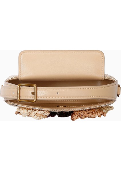 Mini Bond Flower El Çantası, Jüt & Polyester Şık Tasarım fırsatları