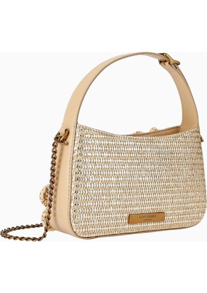 Mini Bond Flower El Çantası, Jüt & Polyester Şık Tasarım indirimleri