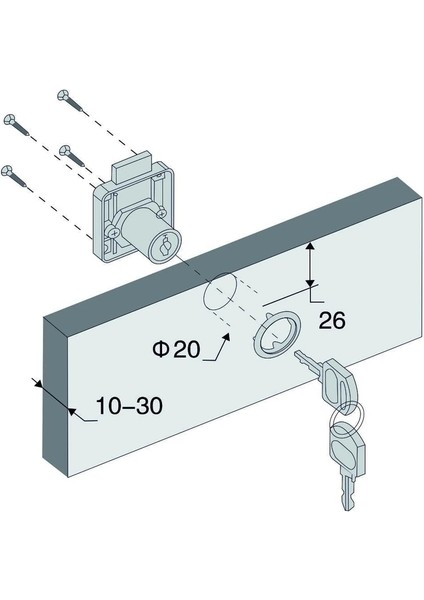 Kare Çekmece Kilidi Uzun 38MM modelleri